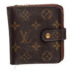 Louis Vuitton // 2002 Monogram Canvas Leather Compact Zippy Wallet // MI0012  // Pre-Owned