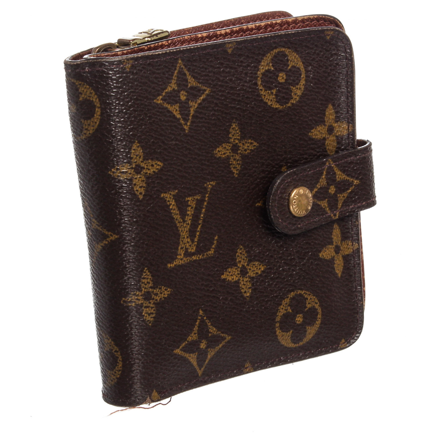 Louis Vuitton // 2002 Monogram Canvas Leather Compact Zippy Wallet // MI0012 // Pre-Owned ...