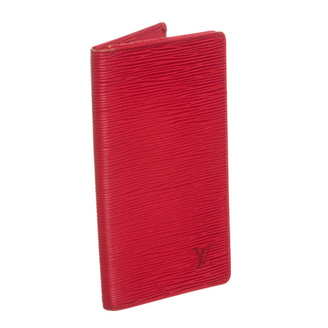 Louis Vuitton // 1996 Red Epi Leather Checkbook Wallet // CA0946  // Pre-Owned