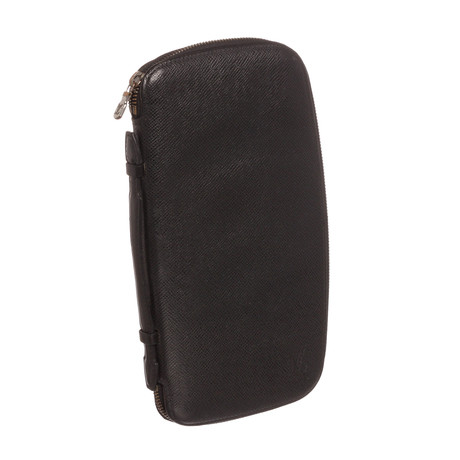Louis Vuitton // 2005 Black Taiga Leather Geode Organizer Wallet // MI0015  // Pre-Owned