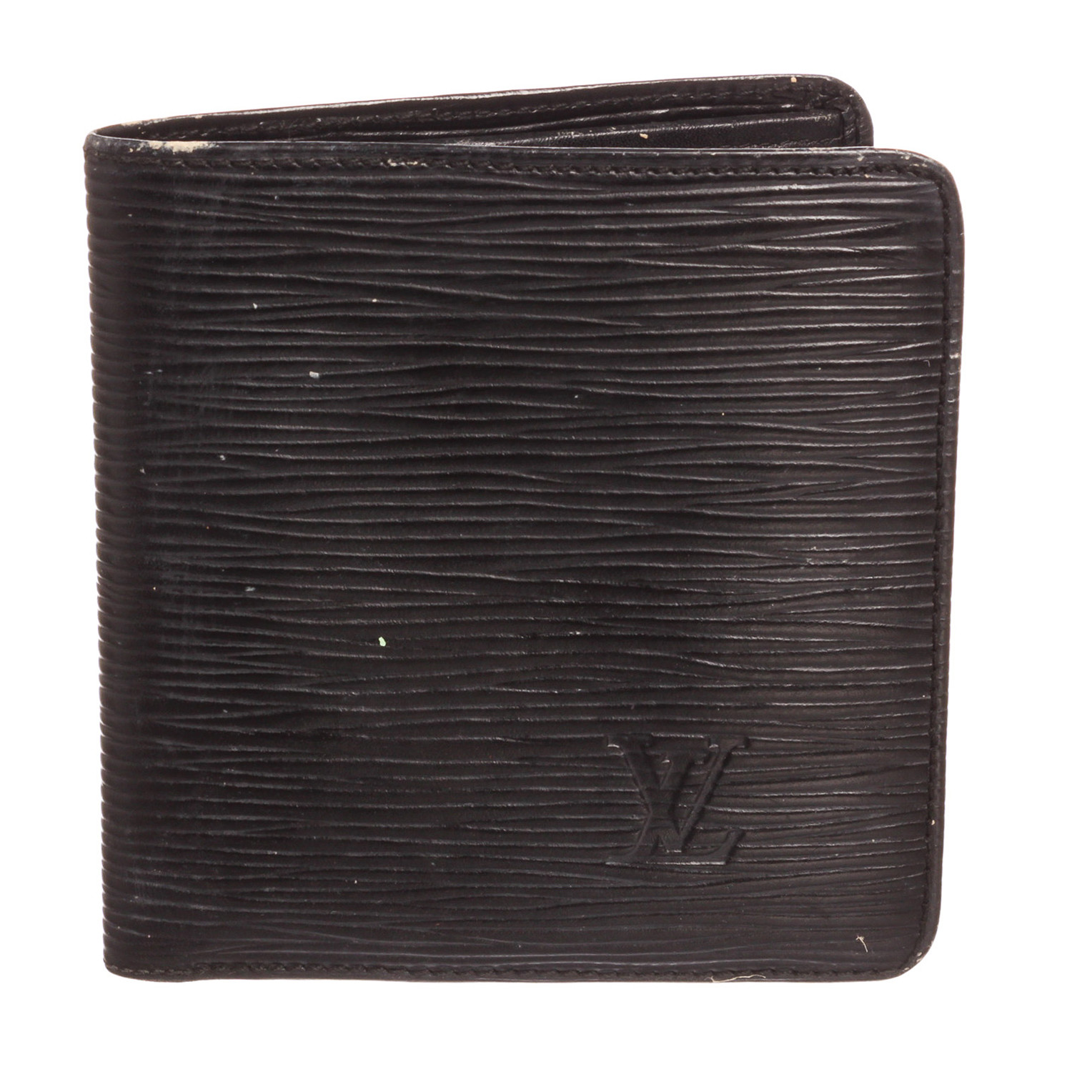 Louis Vuitton // Black Epi Leather Bifold 6 Card Wallet // Vintage // Pre-Owned - Vintage ...