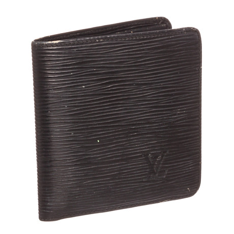 Louis Vuitton // Black Epi Leather Bifold 6 Card Wallet // Vintage //  Pre-Owned - Vintage Designer Bags & Wallets - Touch of Modern