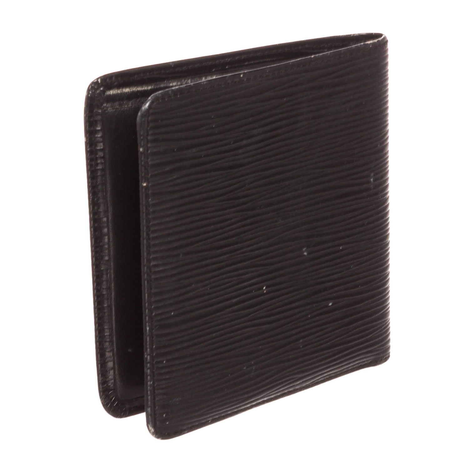 Louis Vuitton // Black Epi Leather Bifold 6 Card Wallet // Vintage // Pre-Owned - Vintage ...