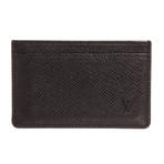 Louis Vuitton // 2004 Black Taiga Leather Card Holder Wallet // SP0044  // Pre-Owned