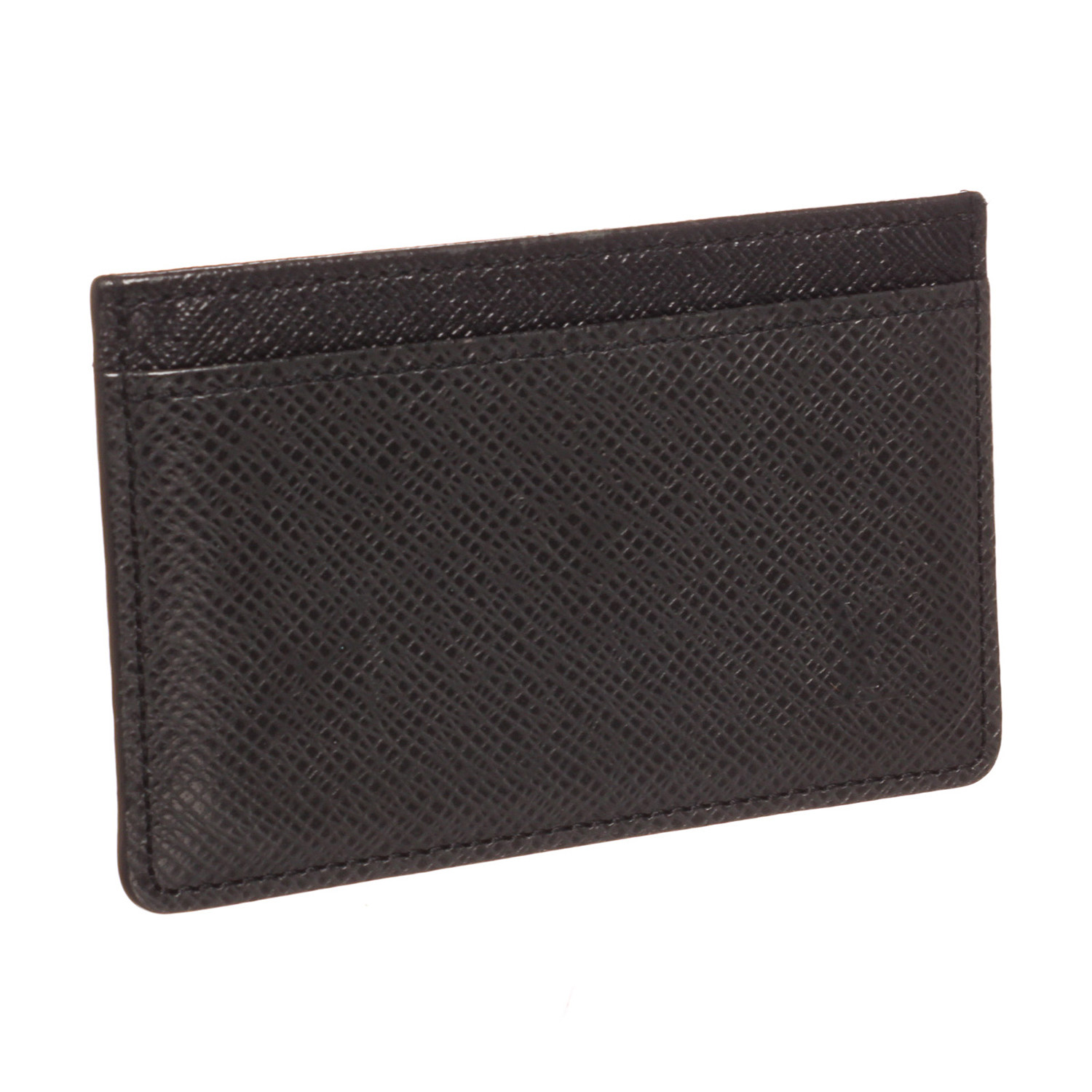 Louis Vuitton // 2004 Black Taiga Leather Card Holder Wallet // SP0044 // Pre-Owned - Vintage ...