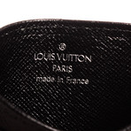 Louis Vuitton // 2004 Black Taiga Leather Card Holder Wallet // SP0044  // Pre-Owned