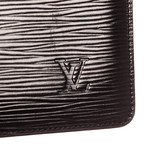 Louis Vuitton // Black Epi Leather Checkbook Holder Wallet // Vintage // Pre-Owned