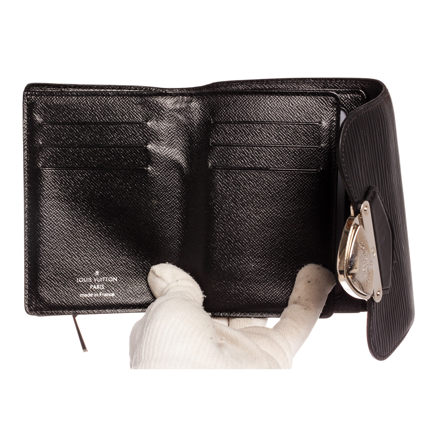 Louis Vuitton // 2009 Black Epi Leather Joey Wallet // SR1089 // Pre ...