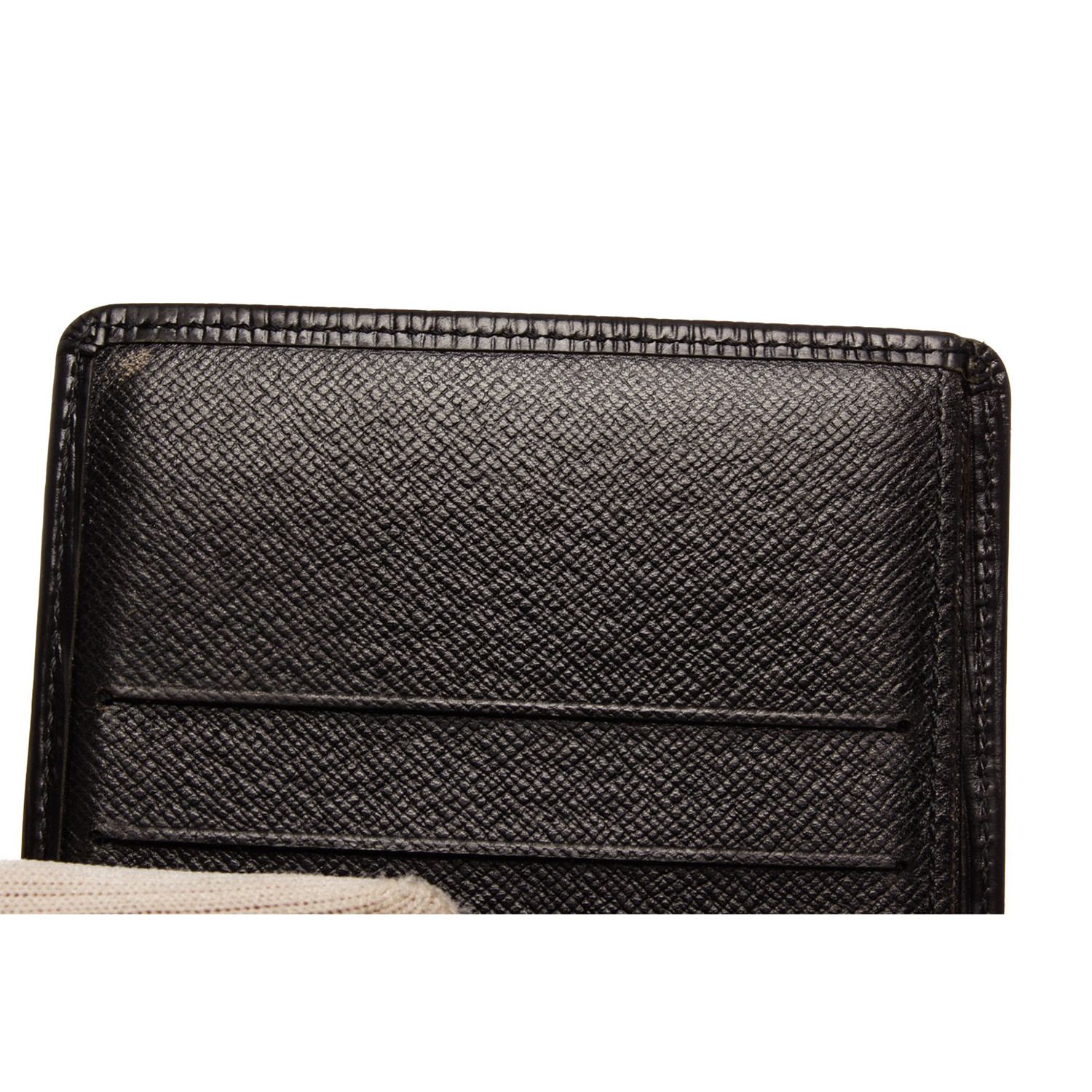 Louis Vuitton // 1996 Black Epi Leather Bifold Men&#39;s Wallet // CA0936 // Pre-Owned - Vintage ...