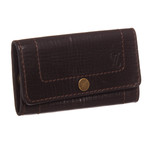 Men's Utah Leather 6 Key Holder Wallet // Brown // Pre-Owned