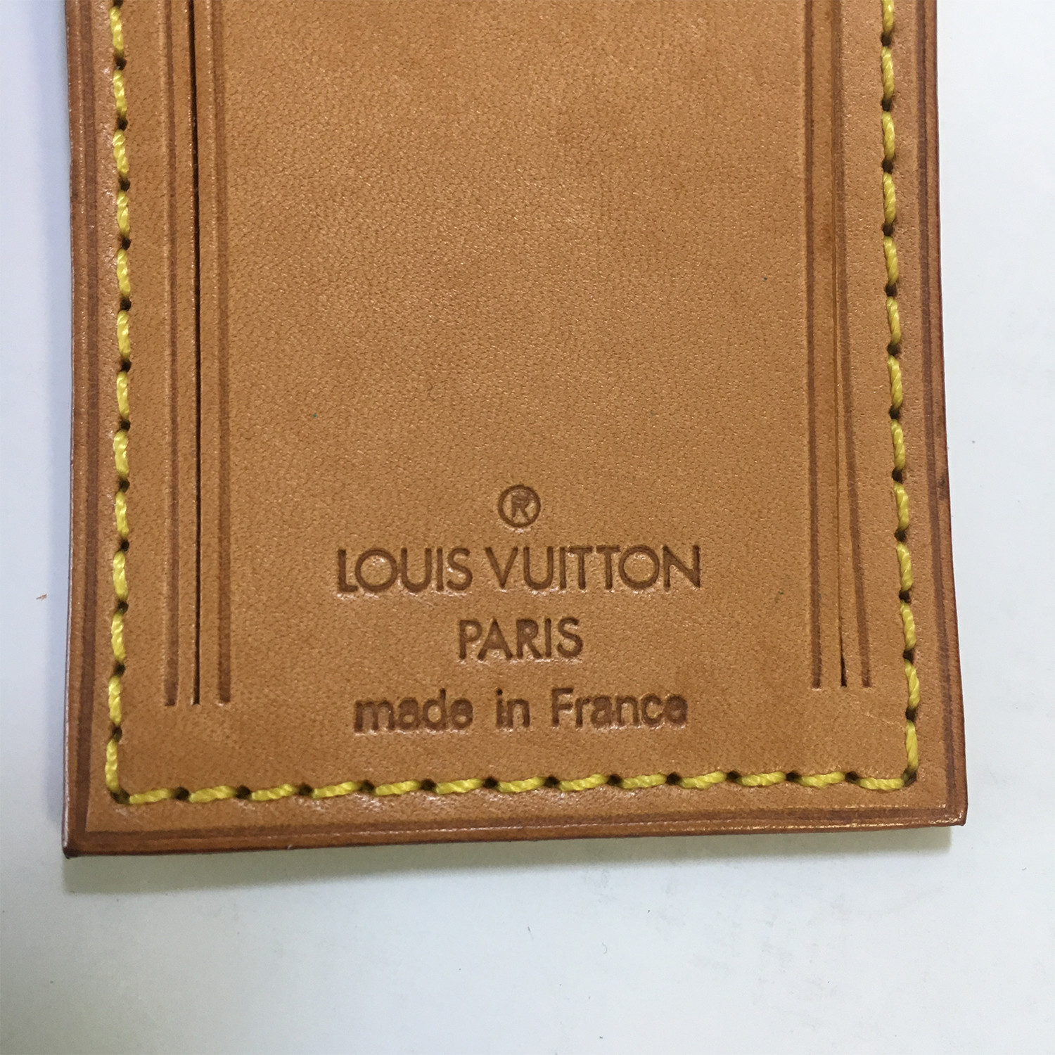 Louis Vuitton // Tan Vachetta Leather Luggage Tag + Poinget Set VI //  Pre-Owned - Marque Supply - Touch of Modern