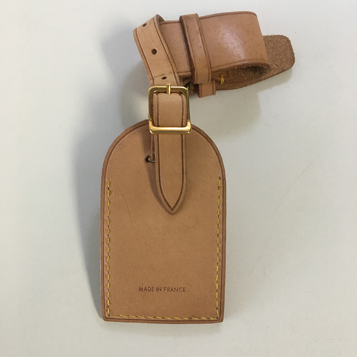 Louis Vuitton // Tan Vachetta Leather Luggage Tag + Poinget Set V // Pre-Owned - Vintage ...