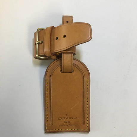 Louis Vuitton // Tan Vachetta Leather Luggage Tag + Poinget Set II // Pre-Owned