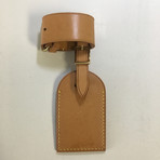 Louis Vuitton // Tan Vachetta Leather Luggage Tag + Poinget Set III // Pre-Owned
