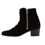 Faith Connexion // Stack Boot Suede Boot // Black (US: 9)