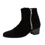Faith Connexion // Stack Boot Suede Boot // Black (US: 8.5)