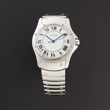 Cartier Round Santos Quartz // CC31873 // Pre-Owned