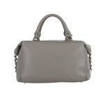 Pebbled Leather Medium Top-Handle Bag // Dark Taupe