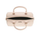 Pebbled Leather Medium Top-Handle Bag // Blush