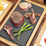 The SteakStones Raised Sharing Steak Plate