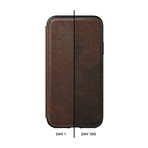 Tri-Folio // Rustic Brown Leather // iPhone XS