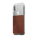 Clear Case // Rustic Brown Leather // iPhone 7/8 Plus