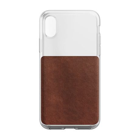Clear Case // Rustic Brown Leather // iPhone 7/8 Plus