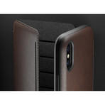 Tri-Folio // Rustic Brown Leather (iPhone XS Max)