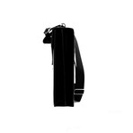 Leather Briefcase Bag + Shoulder Strap // Black