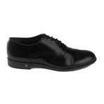 Leather Brogue Accent Lace-up Oxford Dress Shoe // Black (US: 6)