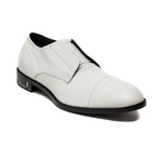 Leather Medusa Laceless Oxford Dress Shoe // White (US: 11)