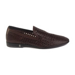 Woven Leather Loafer // Brown (US: 6)