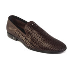 Woven Leather Loafer // Brown (US: 6)