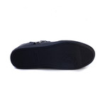 Leather Low Top Medusa Sneaker // Navy Blue (US: 7)