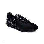 Versace Collection // Low-Top Sneakers // Black + Silver (US: 9)
