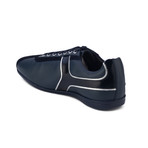 Versace Collection // Low-Top Sneakers // Navy Blue + Silver (US: 9)