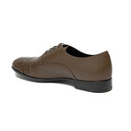 Versace Collection // Lace-up Intrecciato Dress Shoes // Brown (US: 7)