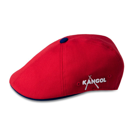 Kangol Championship Bb 504 Ivy Cap // Red + Blue (Small/Medium)