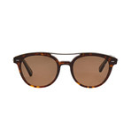 Zegna // Pilot Polarized Sunglasses // Tortoise + Brown