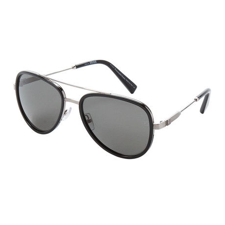 Zegna // Aviator Sunglasses // Blue + Gray