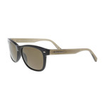 Zegna // Men's Classic Polarized Sunglasses // Shiny Black + Roviex