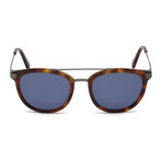 Zegna // Acetate + Titanium Aviator Sunglasses // Tortoise + Blue