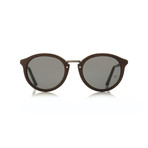 Montblanc // Elegant Round Sunglasses // Dark Brown + Gray