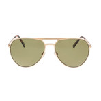 Montblanc // Aviator Sunglasses // Gold Copper + Brown // Polarized