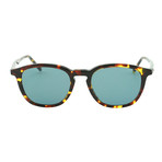Montblanc // Classic Rectangle Sunglasses // Tortoise + Blue