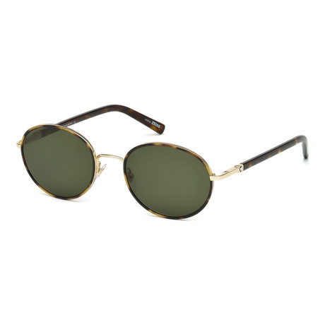 Montblanc // Round Tortoise Sunglasses // Tortoise + Green