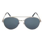 Montblanc // Aviator Sunglasses // Shiny Palladium + Gray