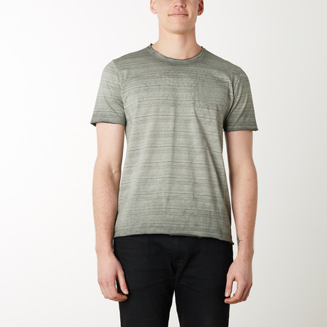 Dirty Wash Pocket Tee // Olive (S)