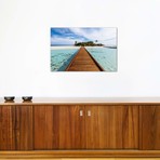 Wooden Jetty To A Tropical Island, Maldives // Matteo Colombo (26"W x 18"H x 1.5"D)