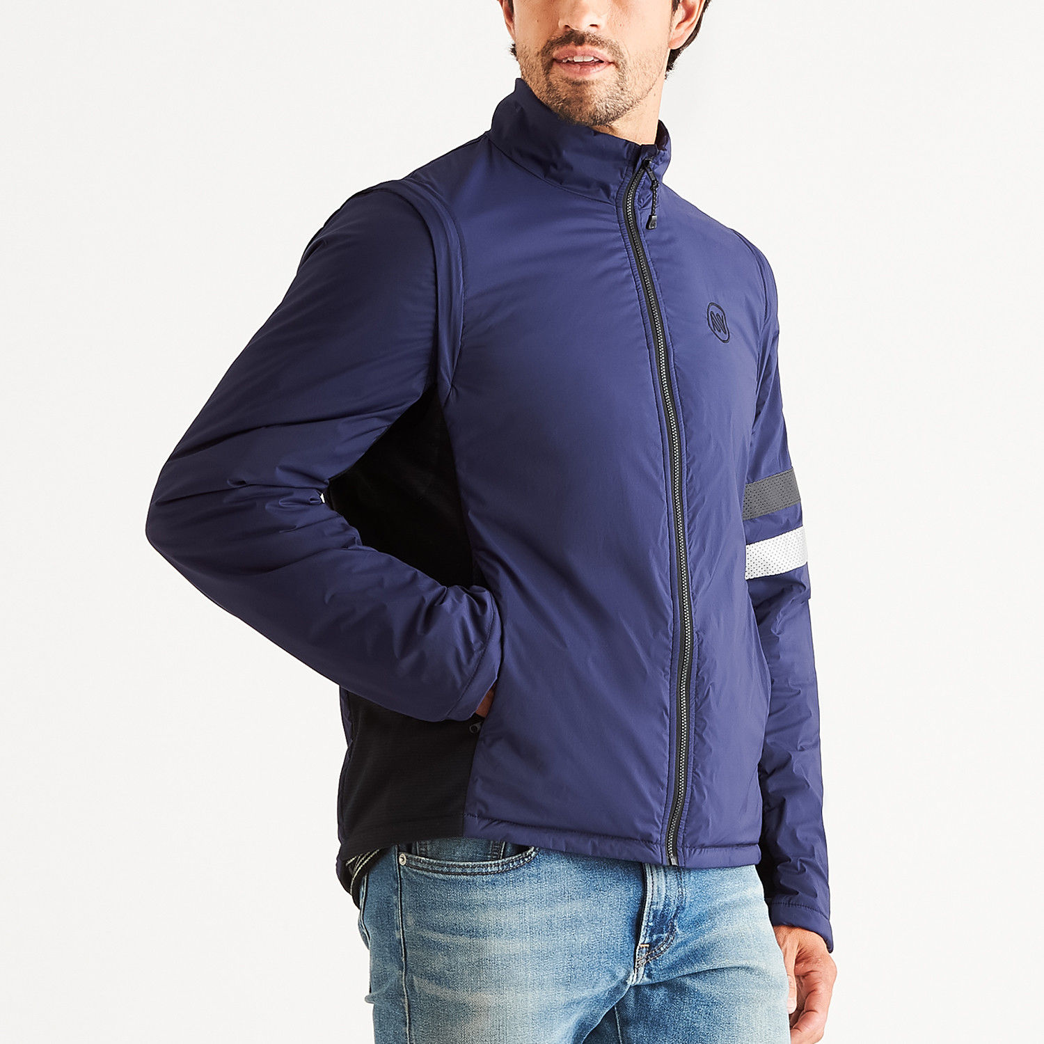 Corton Convertible Jacket-Vest // Navy (M) - North & Mark - Touch of Modern